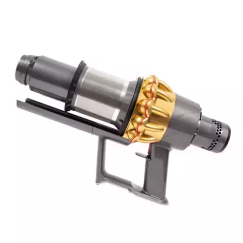 Корпус, мотор, циклон в сборе для беспроводных пылесосов Dyson V15 (SV22) (большой), золотой