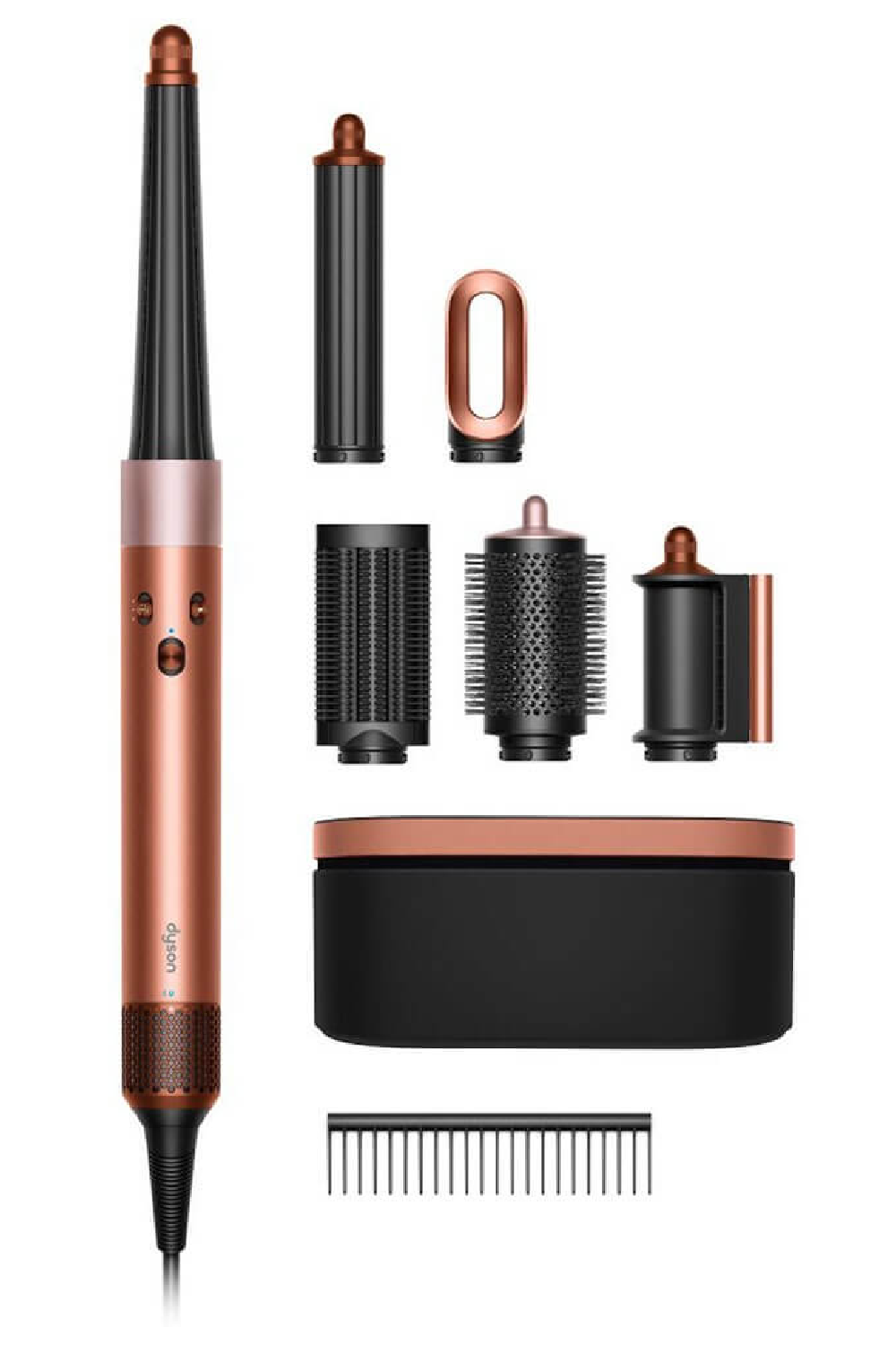 Стайлер Dyson Airwrap HS08 янтарный шелк/розовое шампанское с чехлом и расчёской