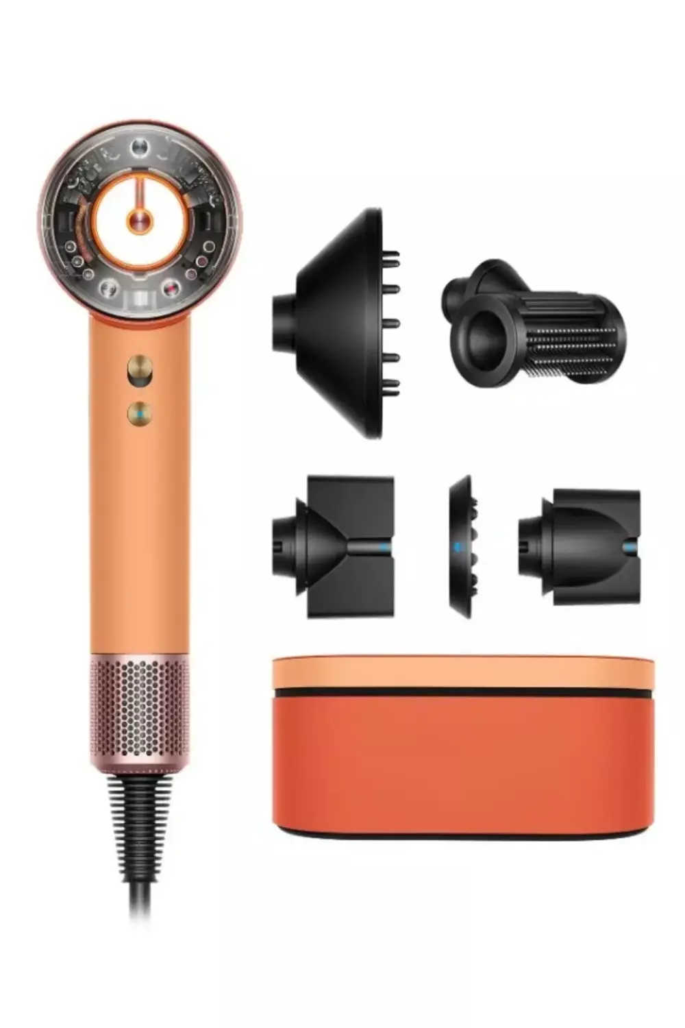 Фен Dyson Supersonic HD16 Nural Apricot Topaz абрикосовый топаз с чехлом