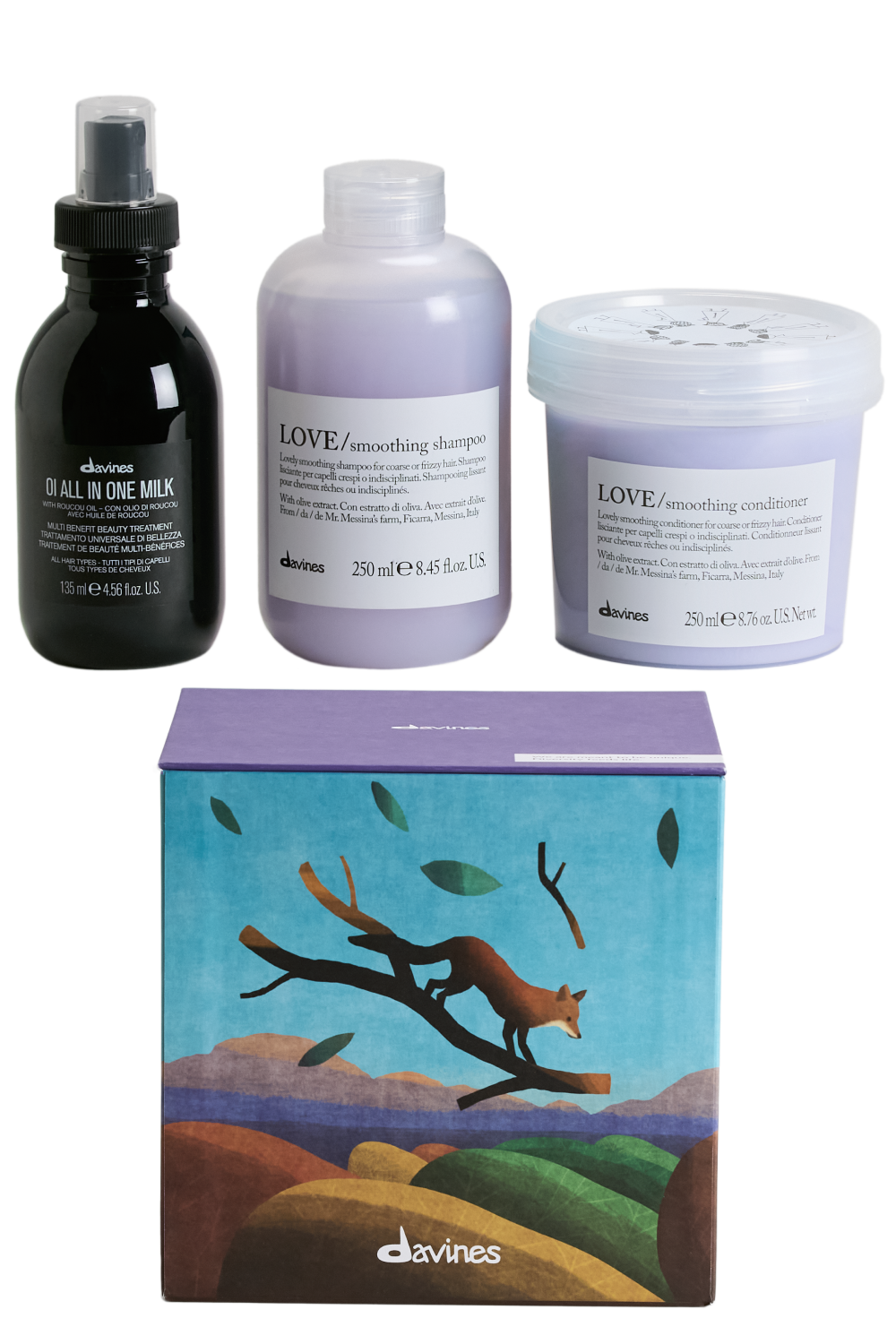 Набор LOVE smoothing для разглаживания непослушных волос/ Colourful mediterranean scrub